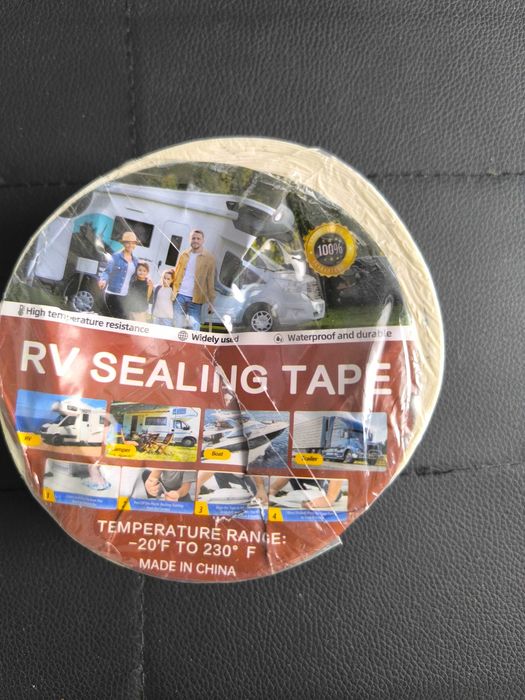 Biała Taśma Uszczelniająca do RV-0.8mm Gruba, 5cm szeroka, 5m długa