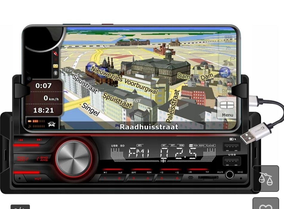 Radio samochodowe z bluetooth i USB /zamiana