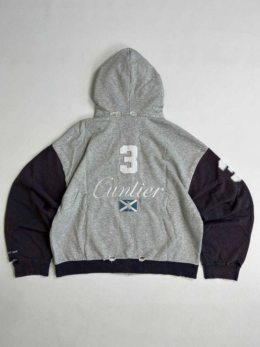 Project GRAILZ G/R gr кофта zip up худи серая зипка худі сіра зіп M L