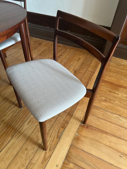 Conjunto 6 Cadeiras Dinamarca Vintage Pau-Santo, Randers Møbelfabrik