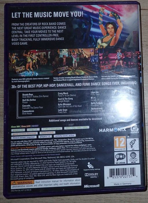 Gra Xbox 360 Kinect "Dance Central"
