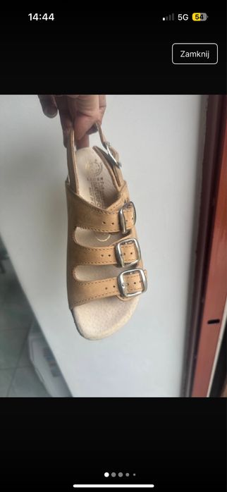 Otmęt bioform profilowane medyczne zdrowotne sandały 37 skóra