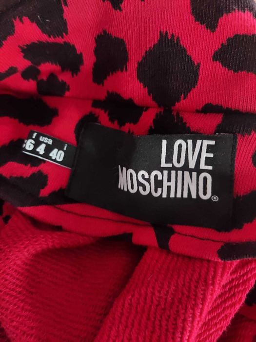 LOVE MOSCHINO Krótka dresowa sukienka 36/38
