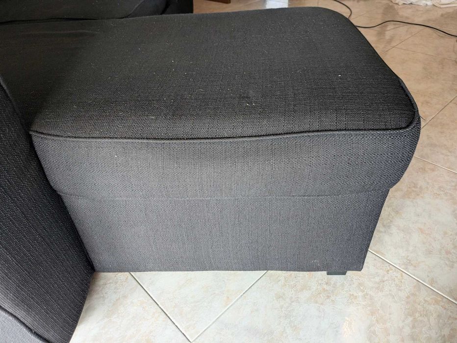 Sofá preto Conforama