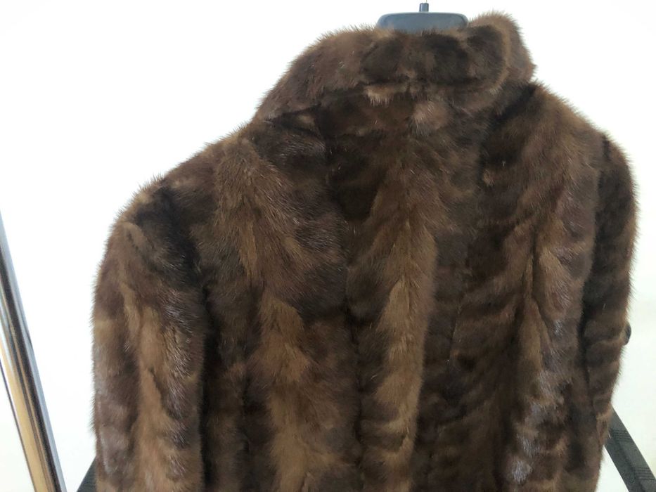 Casaco comprido pele vison reversível