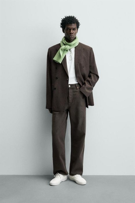 Чоловічі джинси Zara коричневі