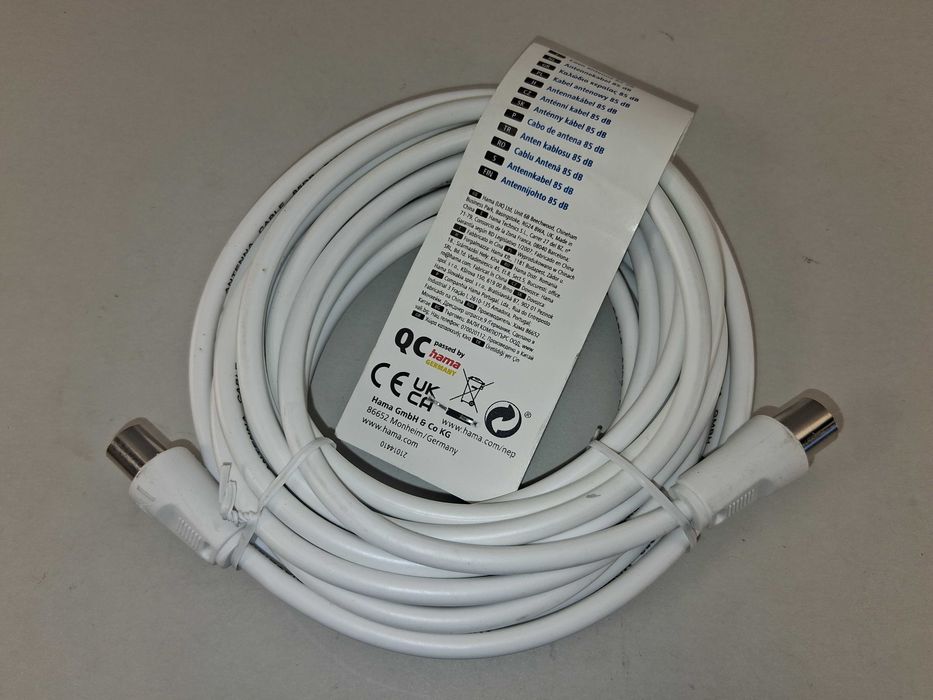 N157 Hama Antenowy Kabel Coax 5m 85dB Classic Line Sat/Antena