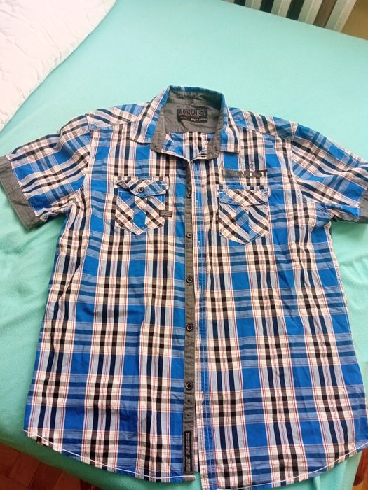 Koszulka męska na guziki