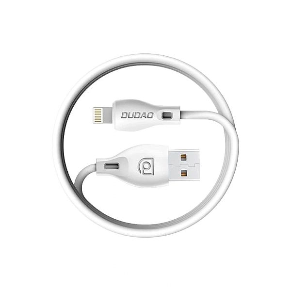 Dudao przewód kabel USB / Lightning 2.4A 1m biały (L4L 1m white)