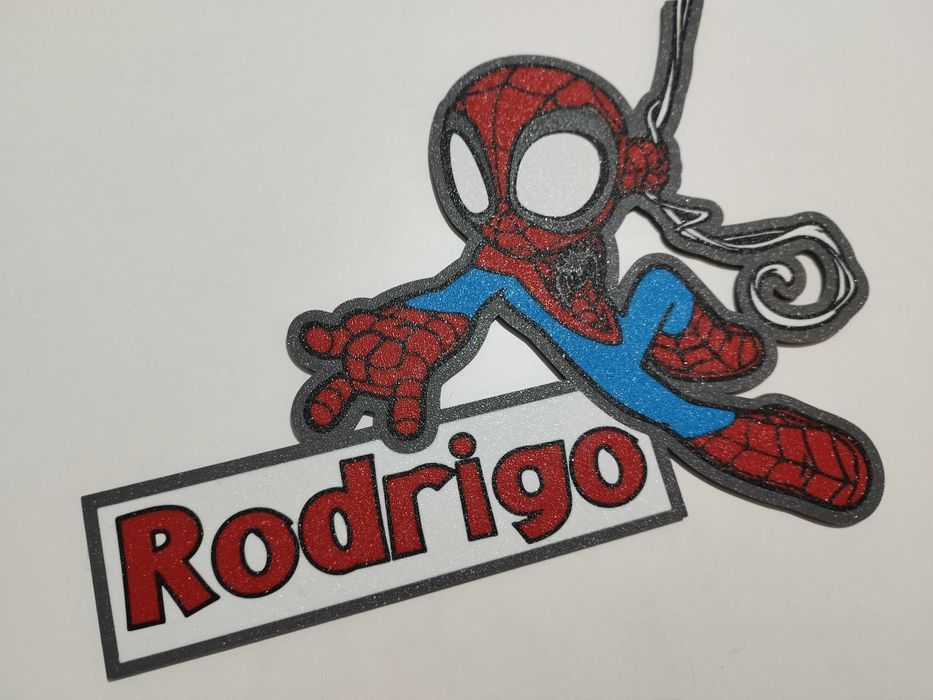 Placa do homem aranha