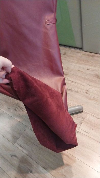 Кожаный сарафан-платье