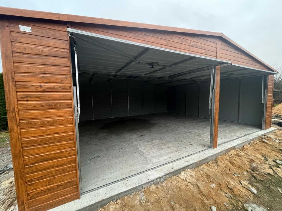 Garaż blaszany 7x6 premium