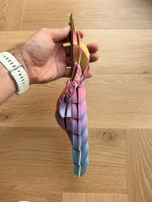 Magiczne rozkładane Smocze Jajo 3D Rainbow – fidget
