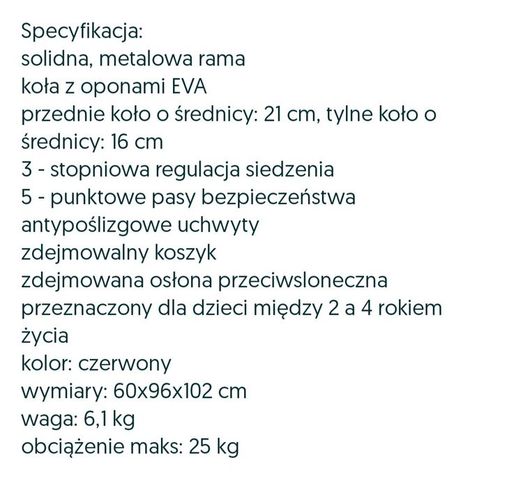 Rowerek trójkołowy