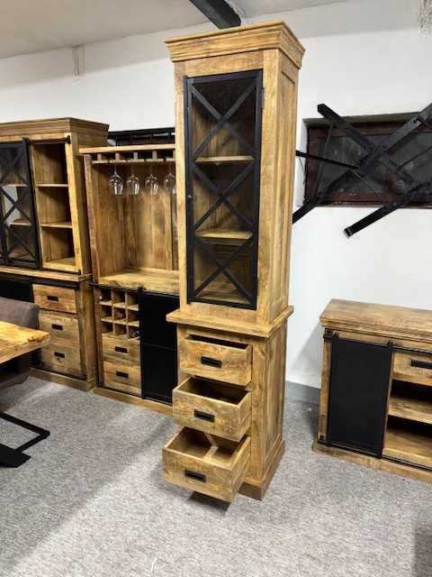 Wyjatkowa witrynka słupek szafka styl LOFT Nowa F-Vat