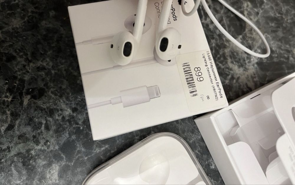 Earpods lightning лайтнинг наушники проводные оригинал Apple