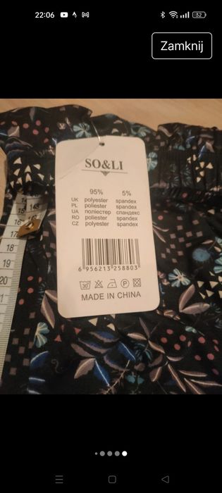 Duże, dzianinowe spodnie 8XL