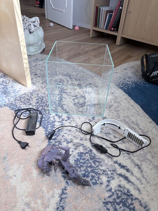 Kit aquário e filtro