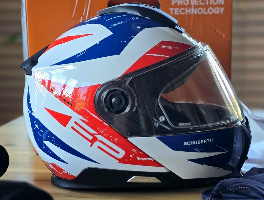 Kask szczękowy Schuberth E2 EXPLORER BLUE rozm. M - skorupa C5