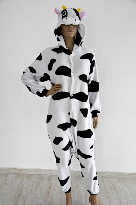 Piżama Kigurumi Onesie Krowa, Rozmiar S 36