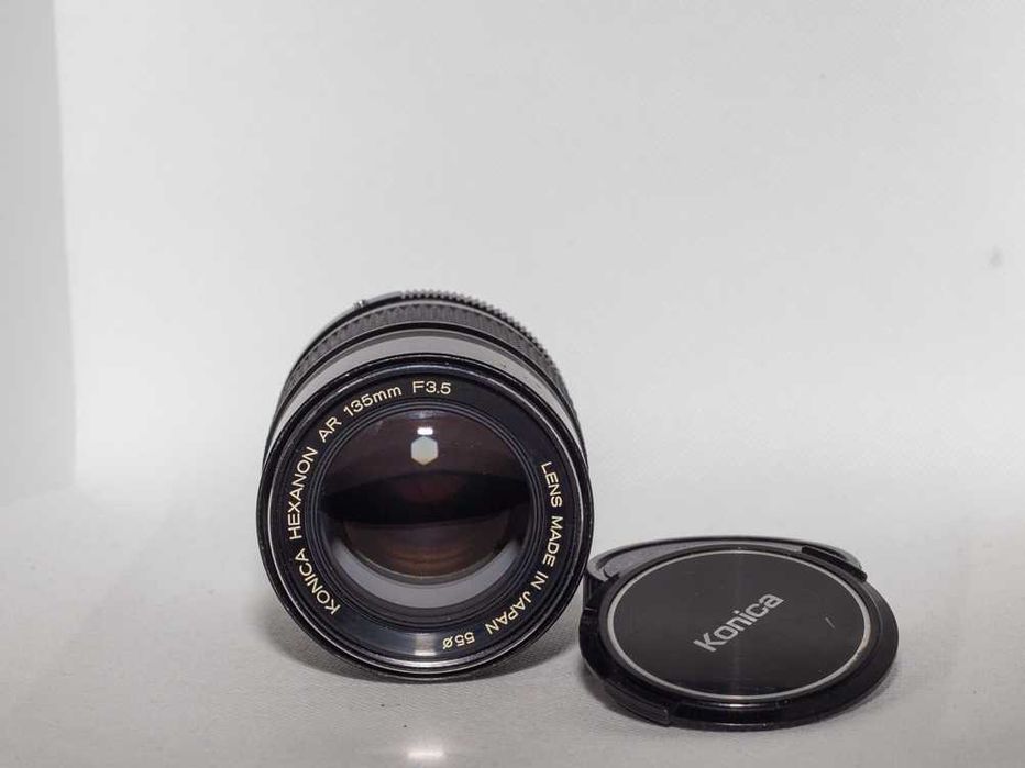 Lente / Objetiva Konica Hexanon AR 135mm 1:3.5