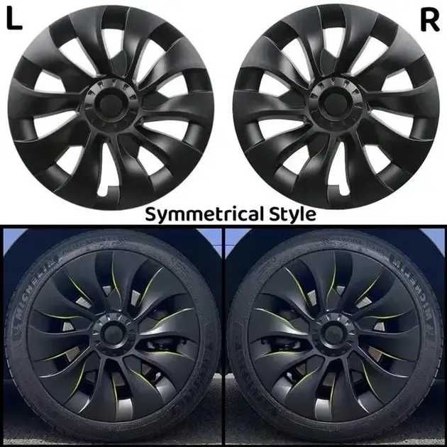 Комплект ковпаків 4 шт для Tesla model 3 R19 на диски турбіни