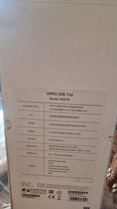 Router Oppo 5G CPE T1a Wi-Fi 6