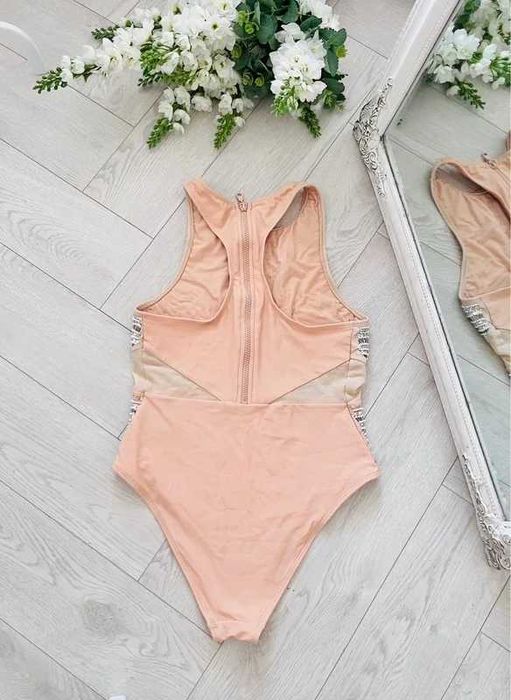 Strój kąpielowy siateczkowy exclusive bogato zrobiony Asos 40L