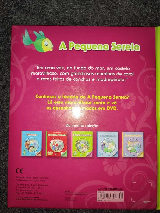Livros c/ DVD "Capuchinho Vermelho" e "A Pequena Sereia" (Estrear)