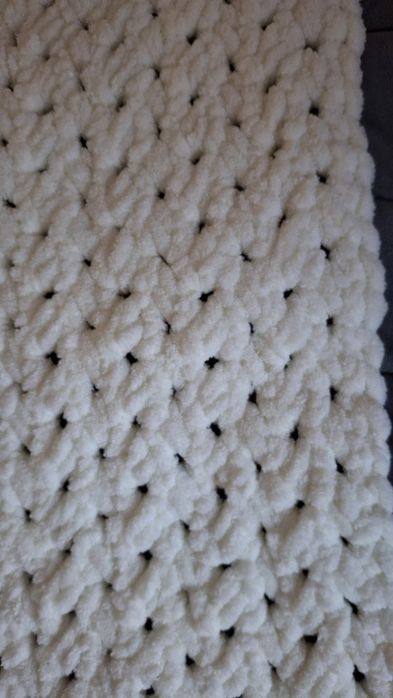 плед  білий  70"90