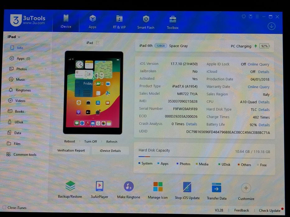 Tablet Apple iPad 6 LTE 128GB