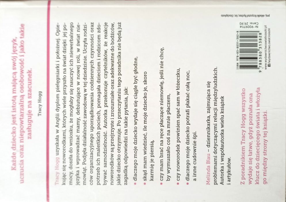 Książka "Język niemowląt" Tracy Hogg