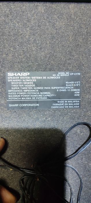 Głośnik Sharp CP C770