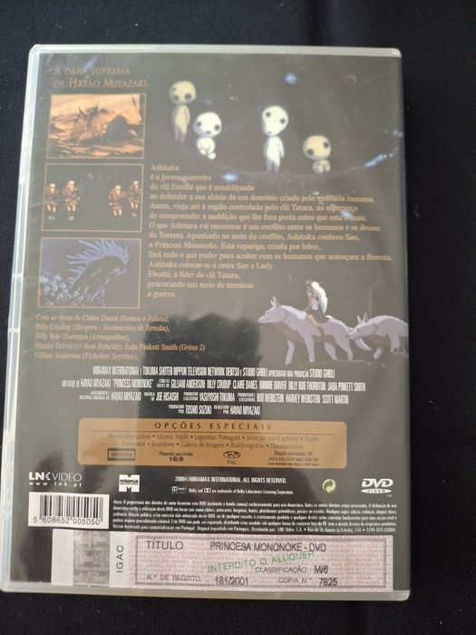DVD Princesa Mononoke.*