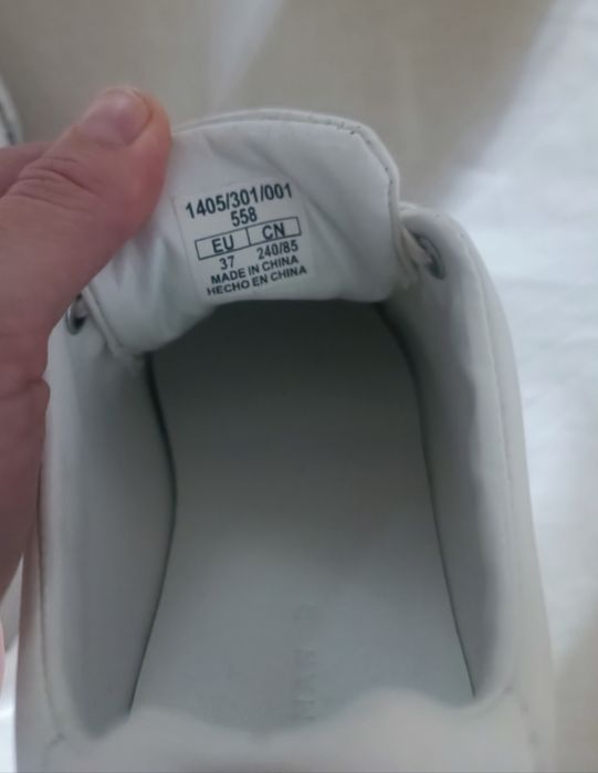 Zara trampki białe nowe 37 z napisami