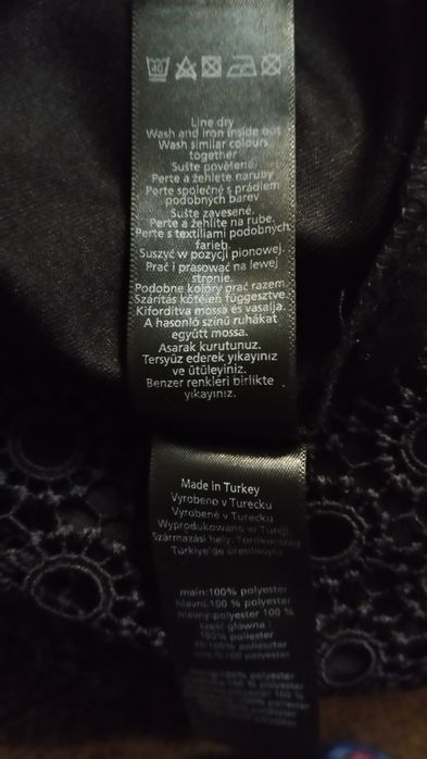 Платье кружевное черное