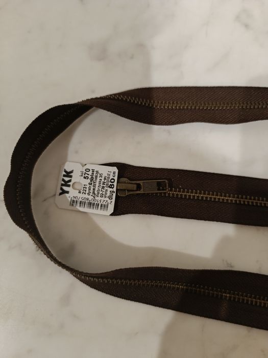 YKK zamek metalowy rozdzielczy 80 cm, nowy