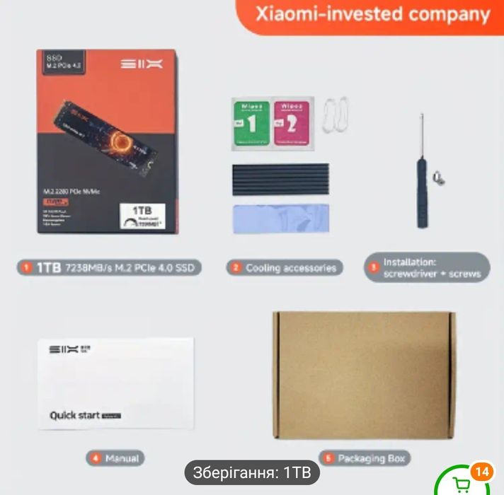 Ssd m2 1tb PCle Gen4x4