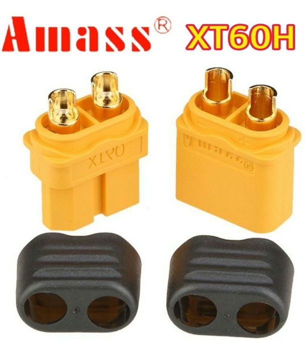 Коннекторы AMASS XT60H силовой разъем ХТ60 Оригинал Пара (Male+Female ...