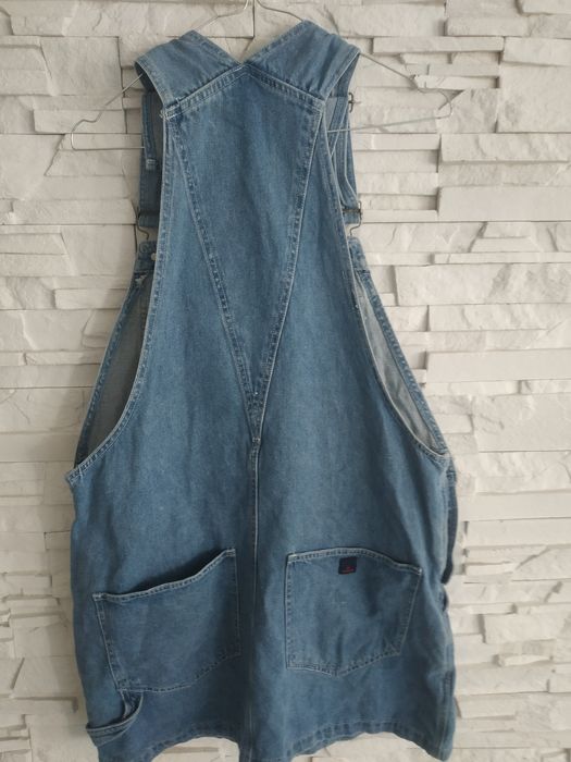 Spódnica z jeansu na  szelkach 44