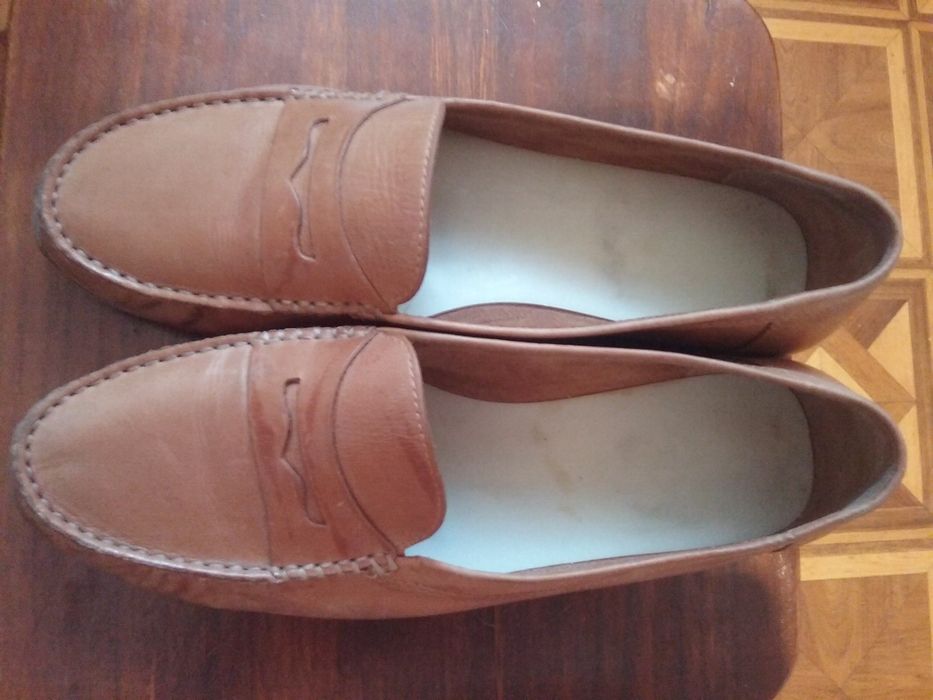 Мокасины, туфли, слипоны "Clarks", р.41, натур кожа
