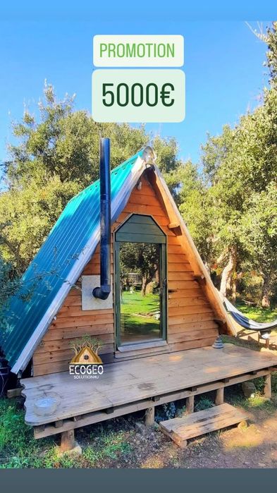 Glamping. A-FRAME TINY HOUSE 3x3