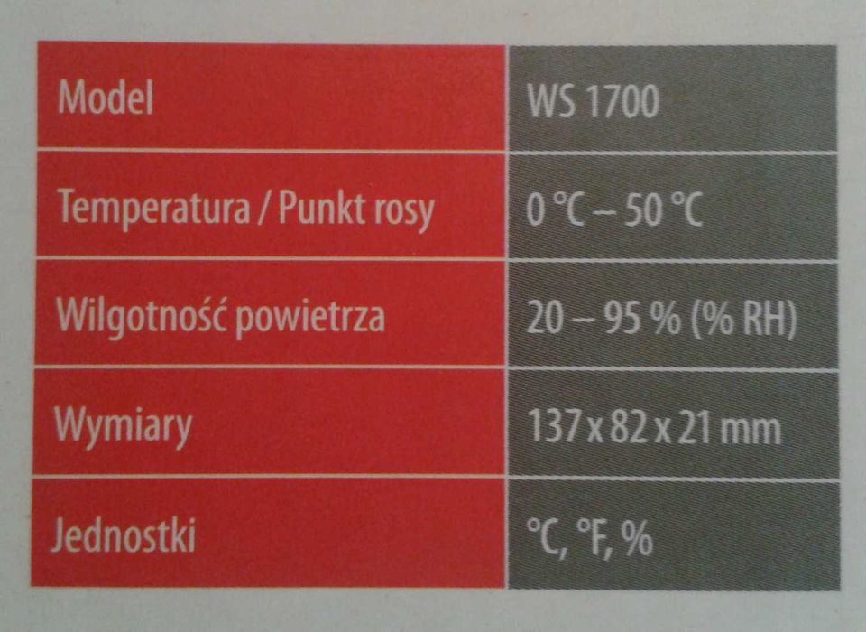 Cyfrowy wskaźnik temperatury i punktu rosy, higrometr, czujnik pleśni