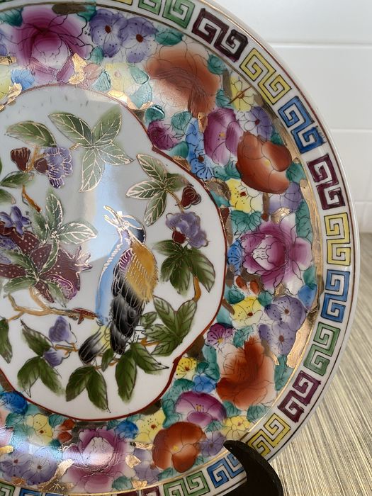 1 Prato chinês porcelana antiga