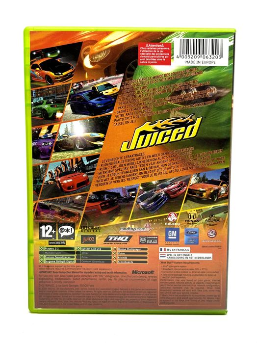 Juiced Xbox Po Angielsku Kompletna