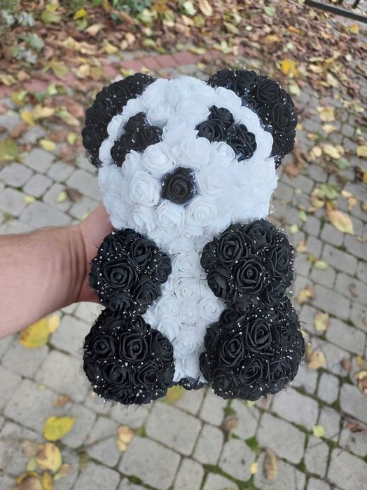 Miś z róz (Ozdoba Panda)