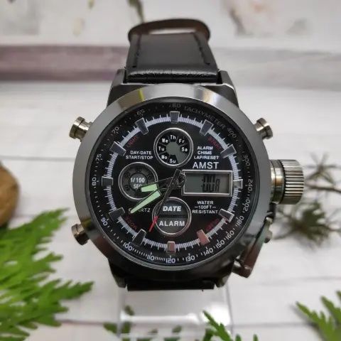 Наручний чоловічий годинник AMST Watch / Армійський чоловічий годинник
