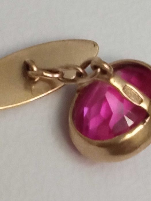 Запонки серебро 875 проба СРС5