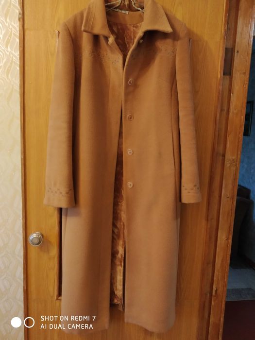 Пальто женское длинное с поясом