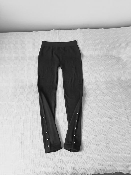 Leginsy damskie z koralikami, rozmiar M, nowe